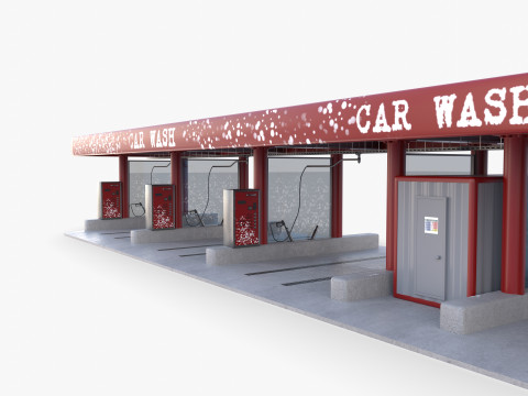 Self service car wash V1 3Dモデル