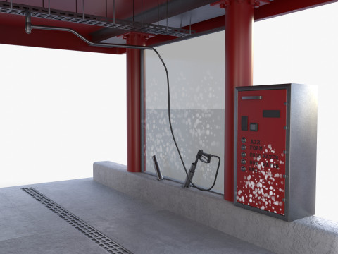 Self service car wash V1 3Dモデル