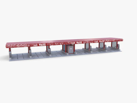 Self service car wash V1 3D Model