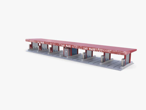 Self service car wash V1 3D Model