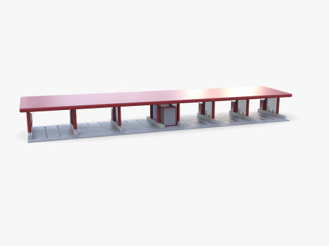 Self service car wash V1 3D Model