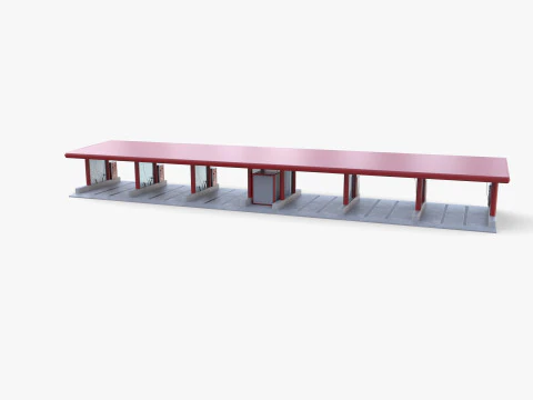 Self service car wash V1 3D Model