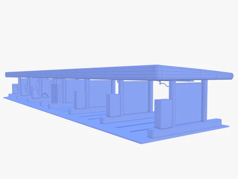 Self service car wash V1 3D Model