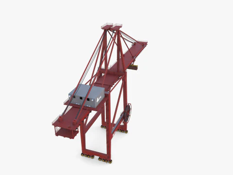 Container Port Crane V1 3D Model