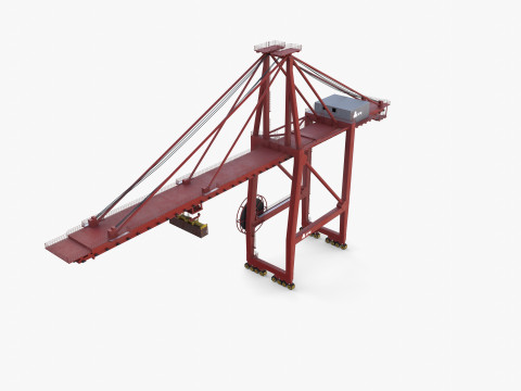 Container Port Crane V1 3D Модель