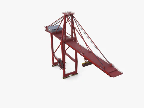 Container Port Crane V1 3D Model
