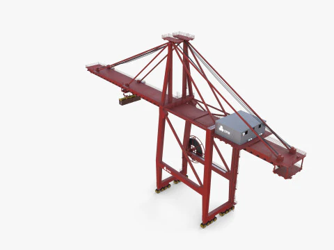 Container Port Crane V1 3D Model