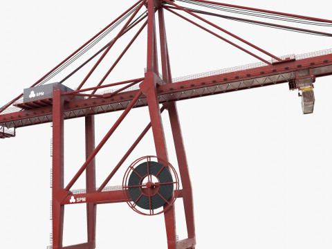Container Port Crane V1 3D Модель