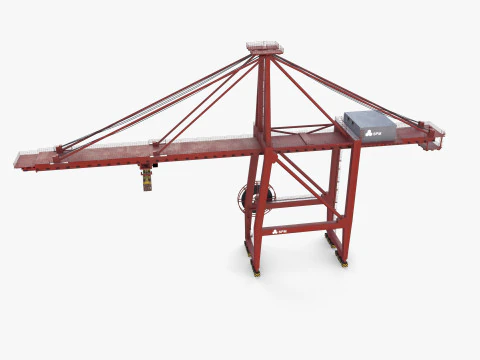 Container Port Crane V1 3D Model