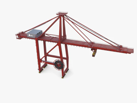 Container Port Crane V1 3D Model