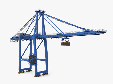 Container Port Crane V2 Modelo 3D