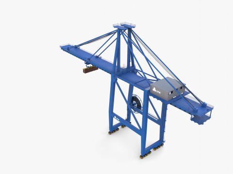 Container Port Crane V2 3D Модель