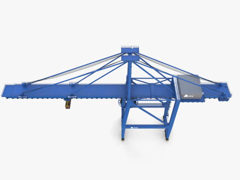 Container Port Crane V2 3D Model