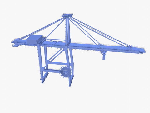 Container Port Crane V2 3D Модель