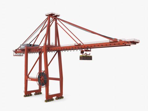 Container Port Crane V3 Modelo 3D