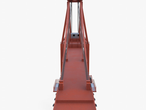 Container Port Crane V3 3D Model