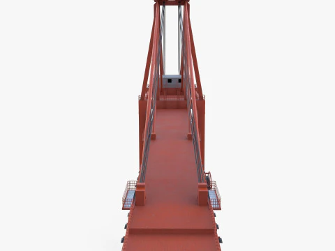Container Port Crane V3 3D Model