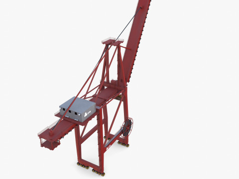Container Port Crane V5 Model 3D