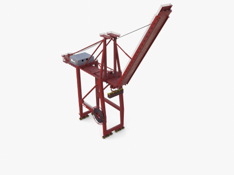 Container Port Crane V5 Model 3D
