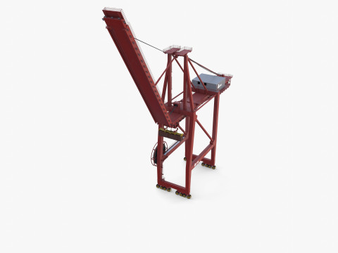 Container Port Crane V5 Model 3D
