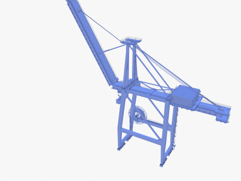 Container Port Crane V5 Model 3D