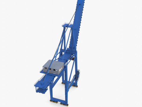 Container Port Crane V6 Modello 3D