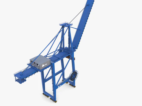 Container Port Crane V6 3D Model
