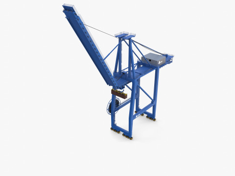 Container Port Crane V6 Modello 3D