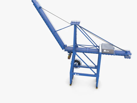 Container Port Crane V6 3D Model