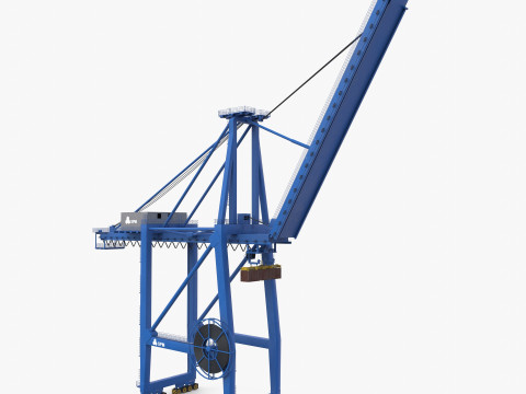 Container Port Crane V6 3D मॉडल