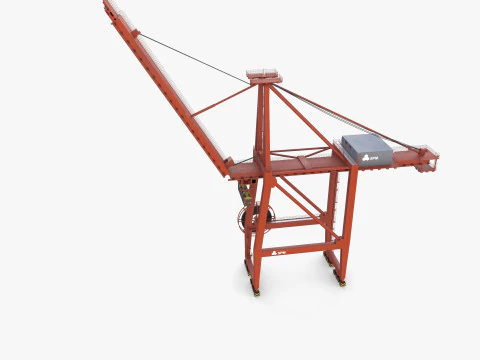 Container Port Crane V7 3D Model