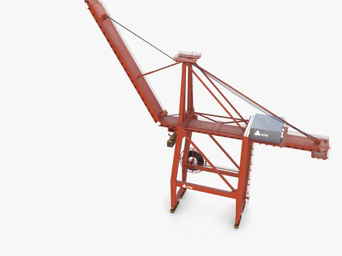 Container Port Crane V7 3D Model