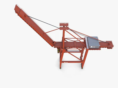Container Port Crane V7 3D Model