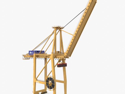 Container Port Crane V8 Modèle 3D