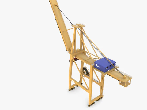 Container Port Crane V8 3D Model