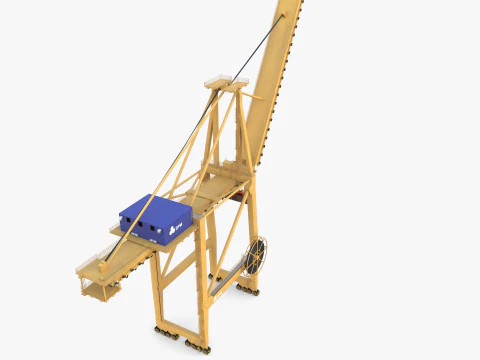 Container Port Crane V8 3D Model
