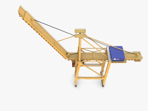 Container Port Crane V8 3D 모델