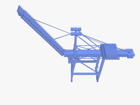 Container Port Crane V8 3D Model