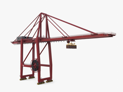 Port Crane V1 3D 模型