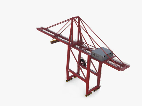 Port Crane V1 3D Model