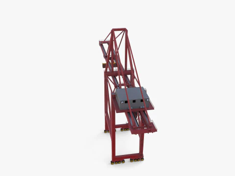 Port Crane V1 3D Model