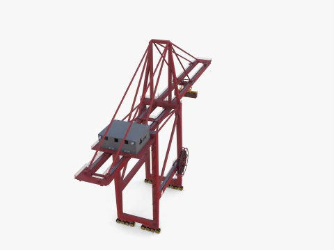 Port Crane V1 3D Model