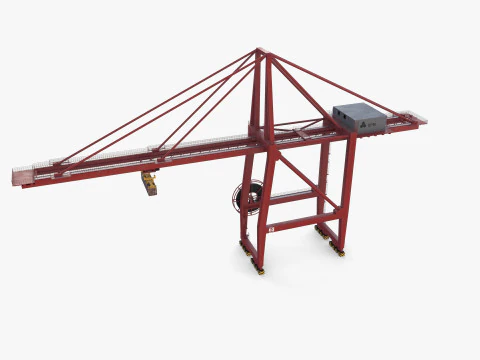 Port Crane V1 3D Model