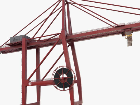 Port Crane V1 3D Model