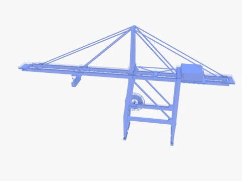 Port Crane V1 3D Model