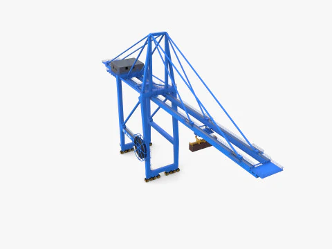 Guindaste Portu&aacute;rio V2 Modelo 3D