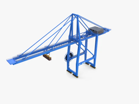 Guindaste Portu&aacute;rio V2 Modelo 3D