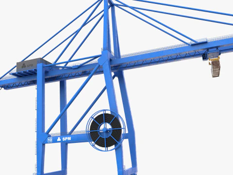 Guindaste Portu&aacute;rio V2 Modelo 3D