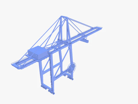 Guindaste Portu&aacute;rio V2 Modelo 3D