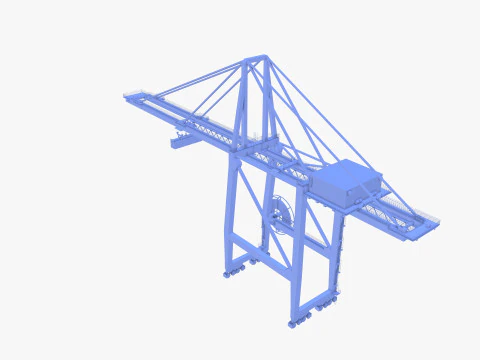 Guindaste Portu&aacute;rio V2 Modelo 3D